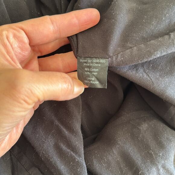 Jenni Kayne Sun Dress Cotton Linen Black Size Small - Picture 7 of 7